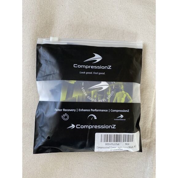 CompressionZ Compression Arm Sleeves for Men Women - Black - Size M NWT - Picture 4 of 7